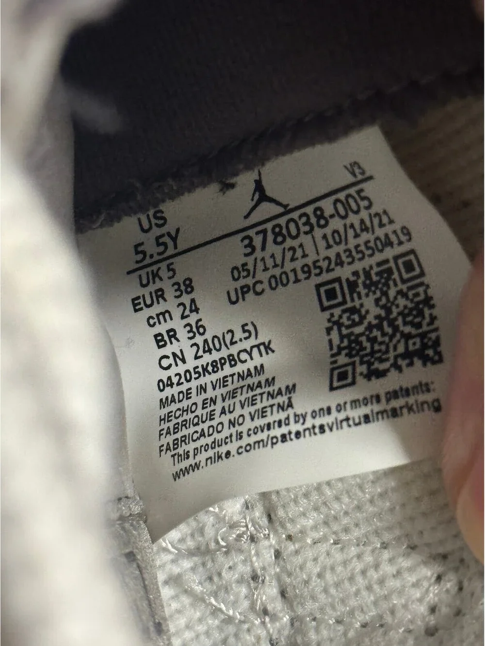 Size 5.5Y - Jordan 11 Retro High Cool Grey (GS)